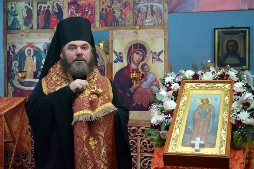 Божественная литургия в храме в честь великомученицы Варвары с. Гусевка