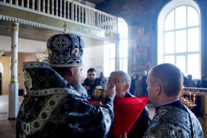 Литургия Преждеосвященных Даров в кафедральном соборе Архангела Михаила г. Балашова