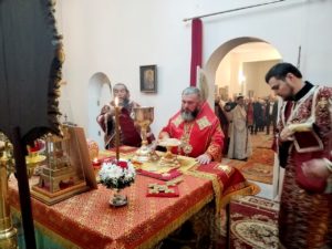 Божественная литургия в храме в честь апостола и евангелиста Иоанна Богослова г. Балашова