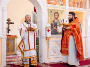 Божественная литургия в в храме в честь апостола и евангелиста Иоанна Богослова г. Балашова